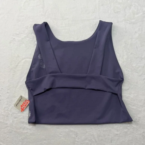 FP Movement Free People Ribbed Seamless Tank Top Lavender Size L - Picture 2 of 5